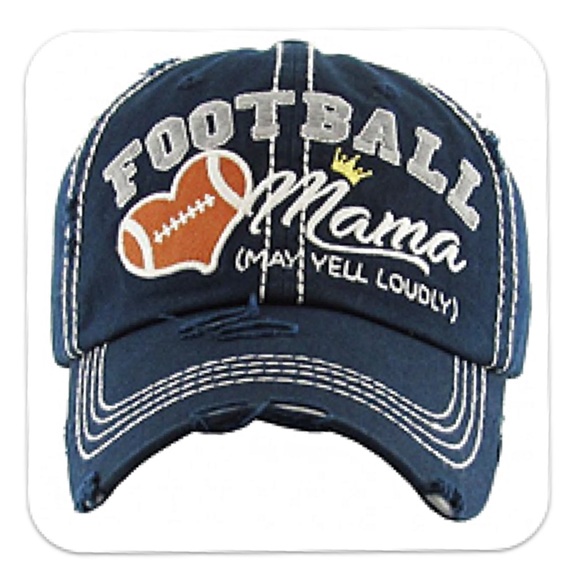 NWT Football Mama Women’s Distressed Hat by Kbethos - Picture 2 of 8